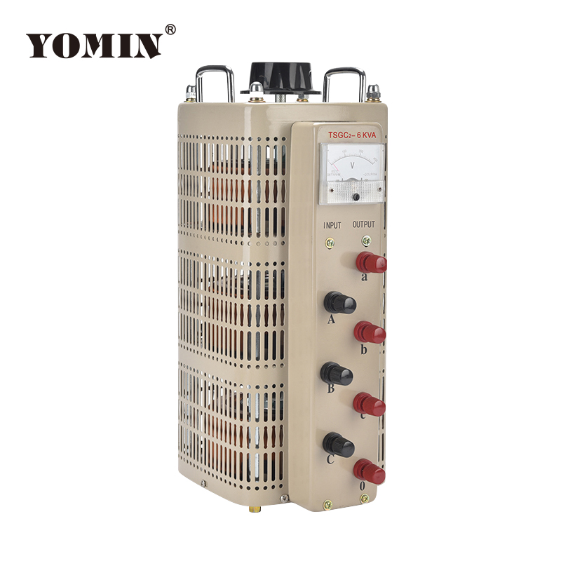 TSGC2-6KVA High-Power Three-Phase 380V AC Servo Motor Control Contact Variac Transformer Adjustable Voltage PC for SBW Use