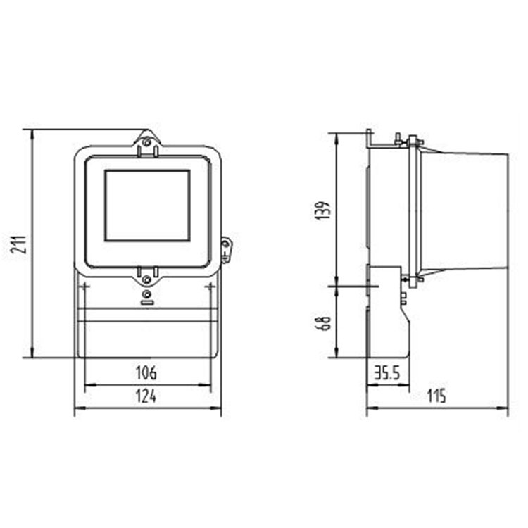 Single Phase Two Way Electromechanical 220V kwh Electric Energy Monitor Electric Energy Meter Single Phase Energy Meters