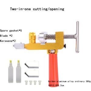 Glass Cutter Set Multi-Functional Glass Cutter Ceramic Tile Opener Manual Tile Mirrors Cutter Cutting Tool
