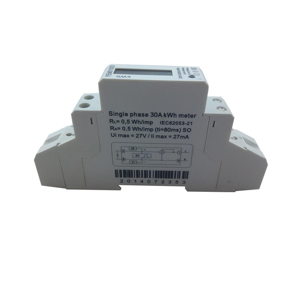 Single Phase 230V 5(30)A Electric Power Smart Analog Digital Din Rail Kilo Watt Hour kwh Meter Energy Meters