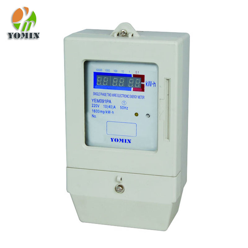 Single Phase Digital Electronic Prepaid Watt Hour Meter With LED Display