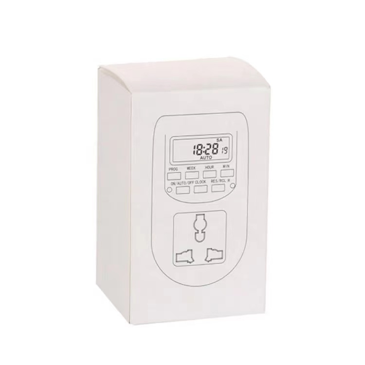 7 Days Weekly Programmable Mini LCD Display Digital Timer Switch Multi-Functional Automatic Plug Sockets for Home Use