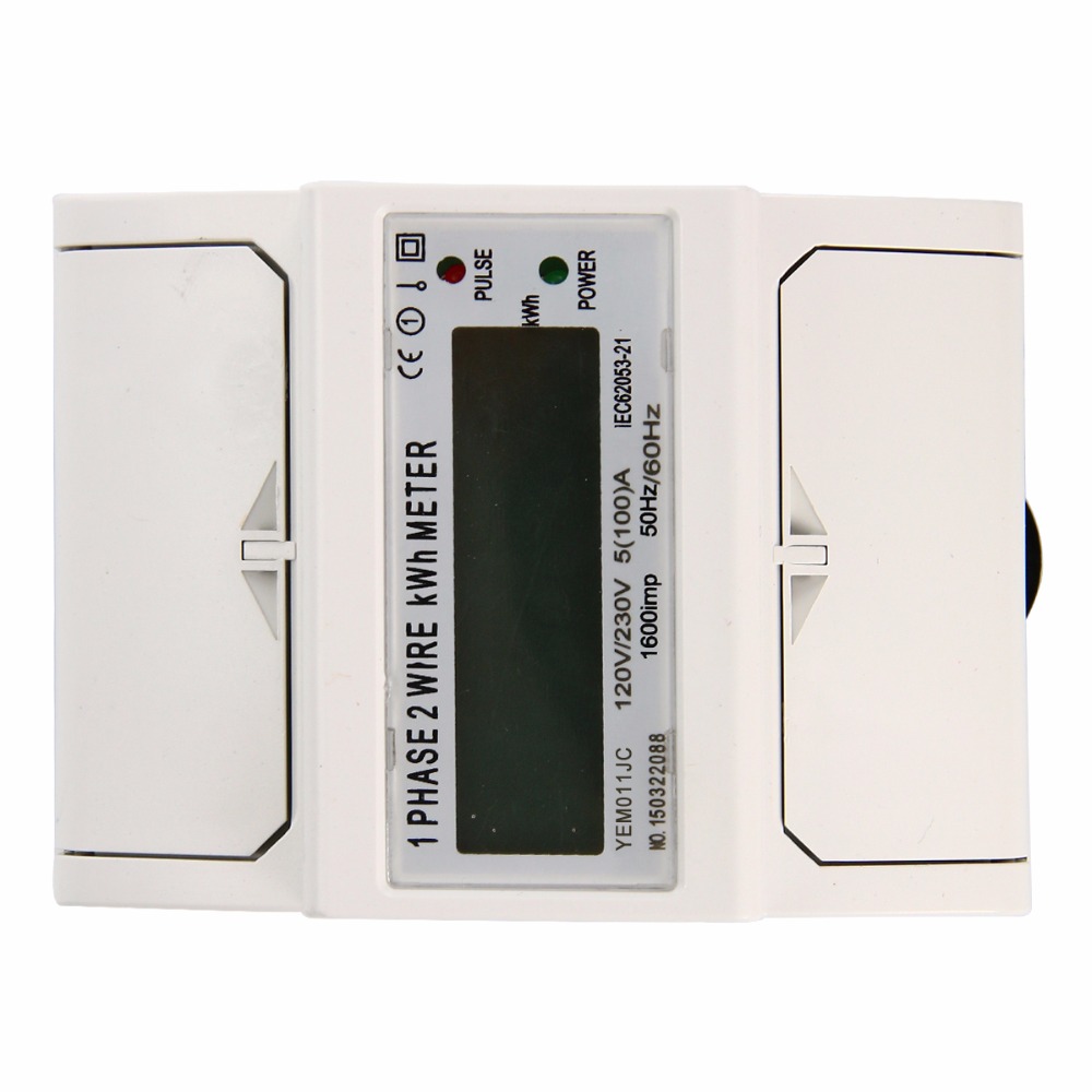China Factory Digital Active 4 Modules 35mm DIN Rail New Type Din Rail 4p Smart Watt-hour Meters Energy Meters with Lcd