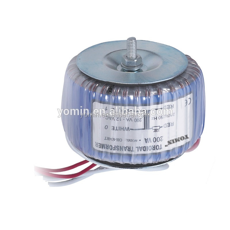 Manufacturer Single Phase 450VA 230v 36v Electric Toroidal Transformer for Audio Amplifiers