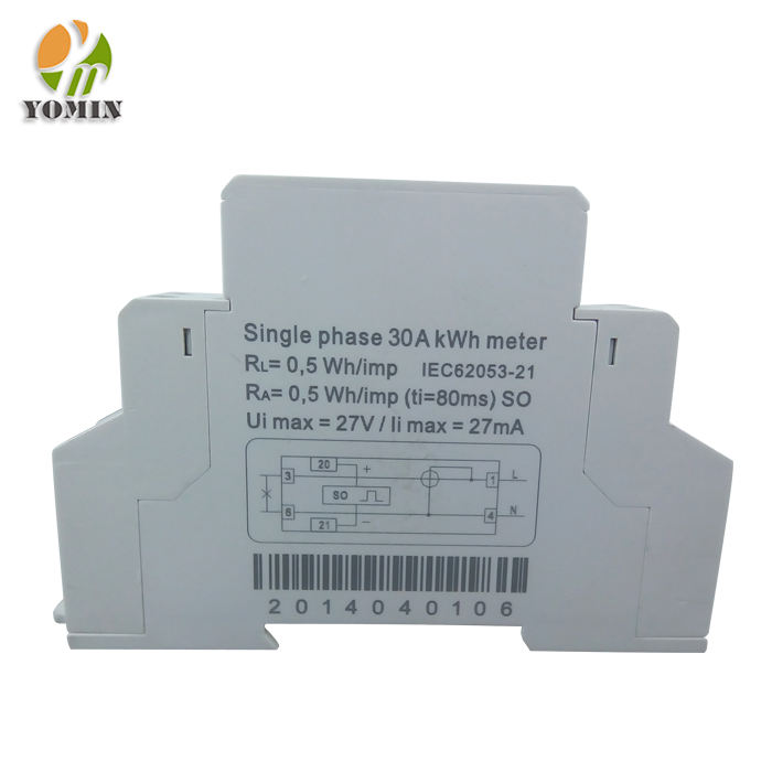 Household Use Single Phase Mini Din Rail kwh Meter Active Energy Meter Electricity Energy Meters