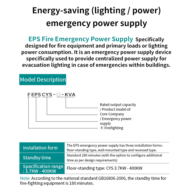 CYS Series Energy-Saving Emergency Power Supply EPS