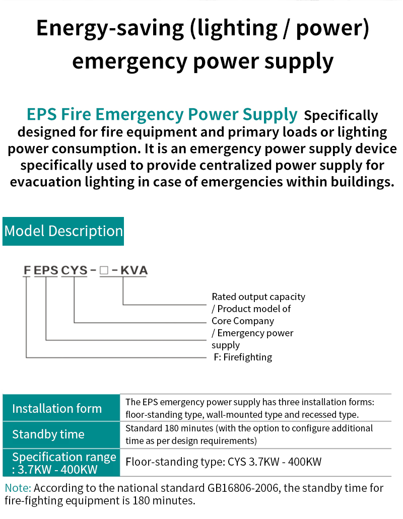 CYS Series Energy-Saving Emergency Power Supply EPS — Product details