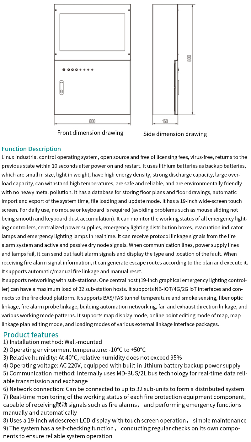 KR-C-50W Emergency Lighting Controller — Product details