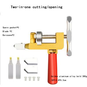 Glass Cutter Set Multi-Functional Glass Cutter Ceramic Tile Opener Manual Tile Mirrors Cutter Cutting Tool