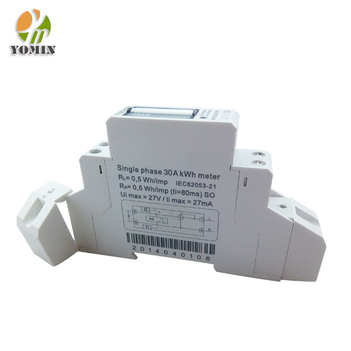 Power Consumption Analog Counter Single Phase Mini Electronic DIN Rail KWH Meter Active Energy Meter