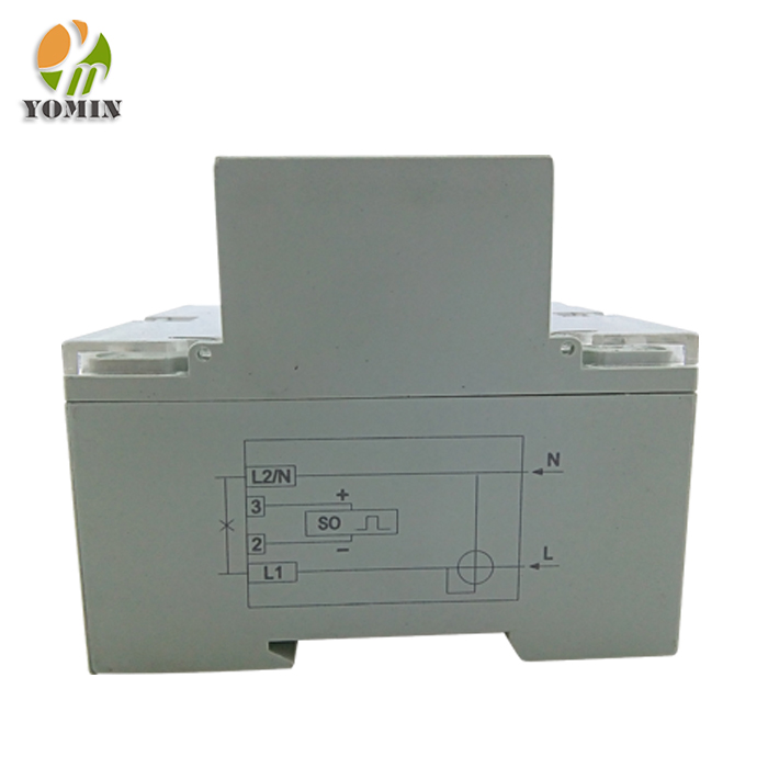 Single Phase Din Rail Cheap 220v Energy Meter for Medidor De Energia With Round Terminal Hole