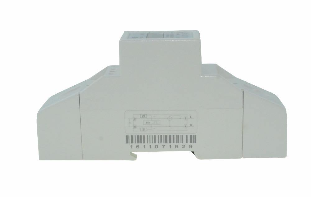 New Type Active Electric Single Phase 2p Din Rail Digital Energy Meter with Lcd Display and Pulse Output