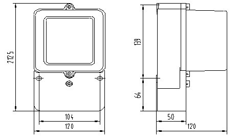 Wall Mounted Single-Phase Front Board Digital Analog Display Energy Meters Mechanical Energy Meters with Front Board Installed