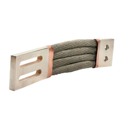 Flexible Nickel-Plated Copper Braided Strap Busbar Various Sizes 72mm Hole