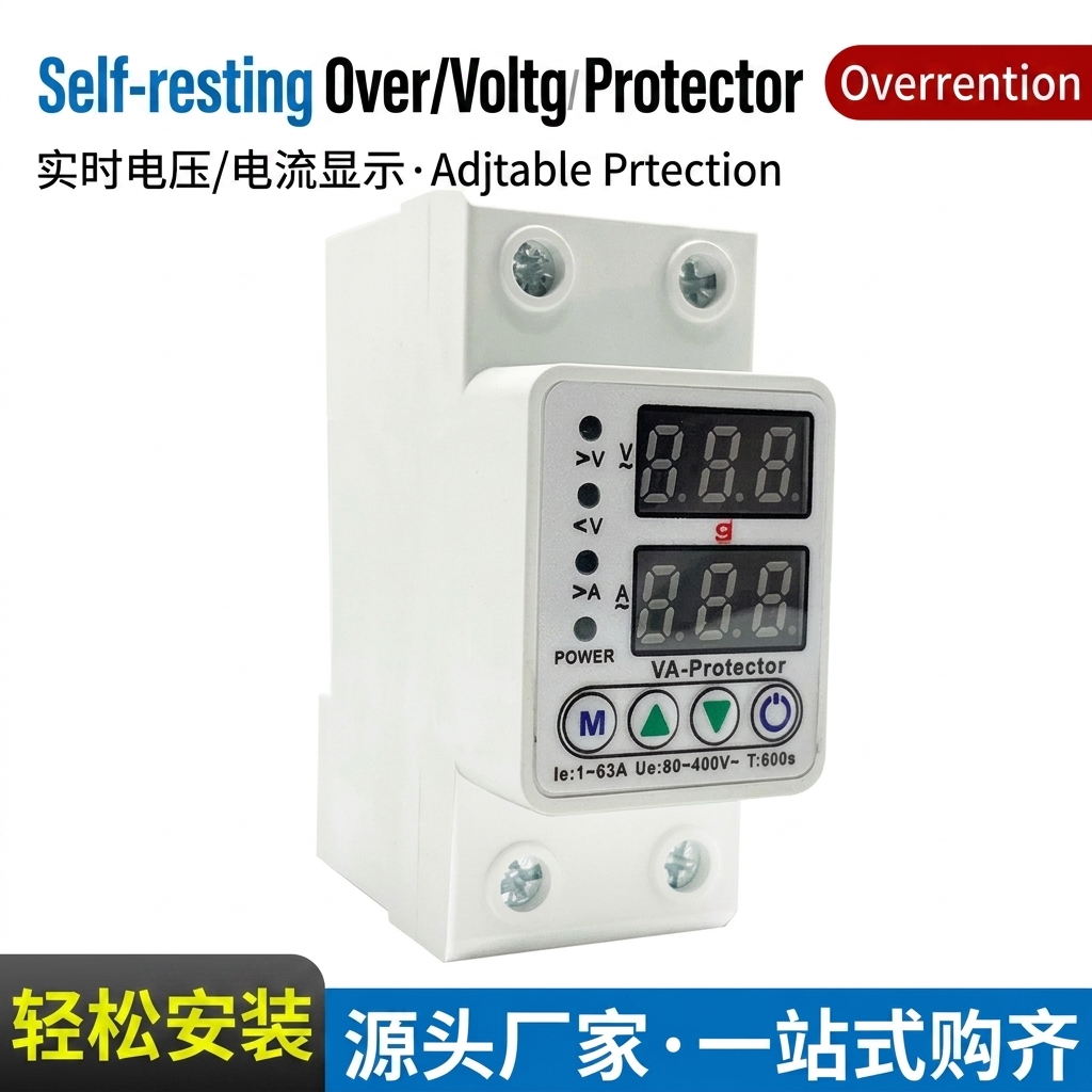 Manufacturer vap2p dual display self-restoring over-voltage and under-voltage protection device over-voltage and under-voltage protector 40a63a220 volt