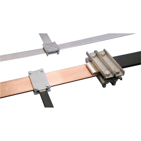 High-current Ribbed Steel Busbar Clamp Electrical Connection Accessory for